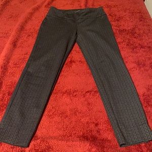 New Women’s Slim-Fit High- Waisted Straight cut Stretchy Plaid Full Length Pants